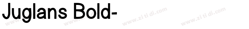 Juglans Bold字体转换